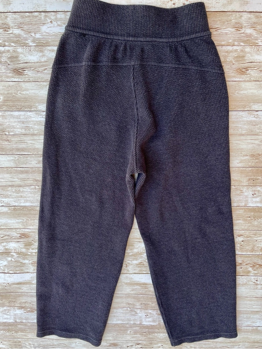 Lululemon Black Ribbed Straight Leg HR Crop 23 Travel Pant Normcore Minimal Sz 0 - Picture 12 of 16
